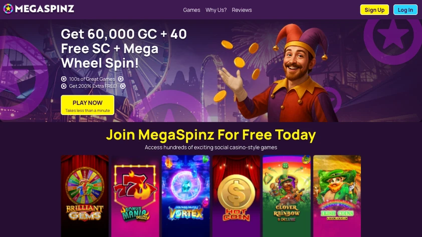 Megaspinz Homepage Megaspinz Homepage