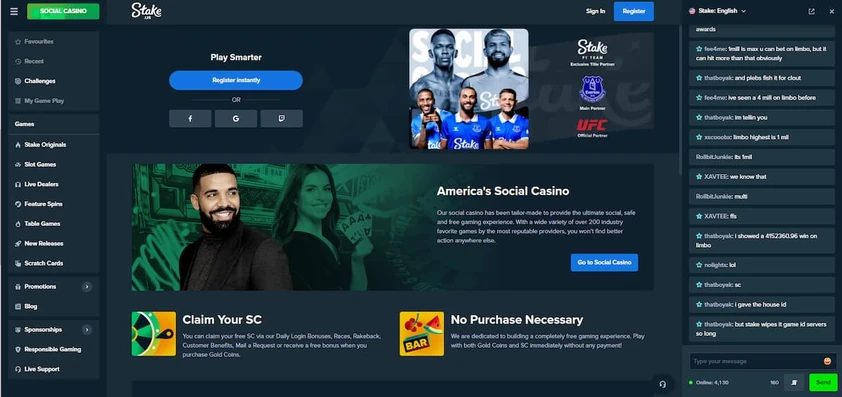 Stake Us Homepage