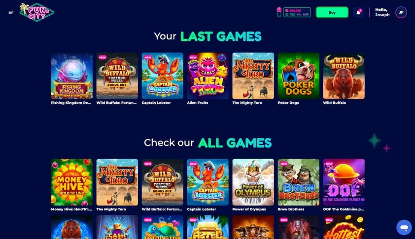 Funzcity Lobby Recent Games Funzcity Lobby Recent Games