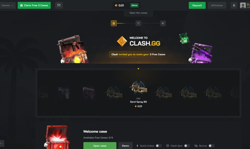 Clash.gg Welcome Bonus Clash.gg Welcome Bonus