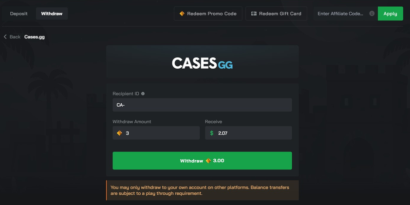 Clash.gg Redemption Cases.gg Clash.gg Redemption Cases.gg