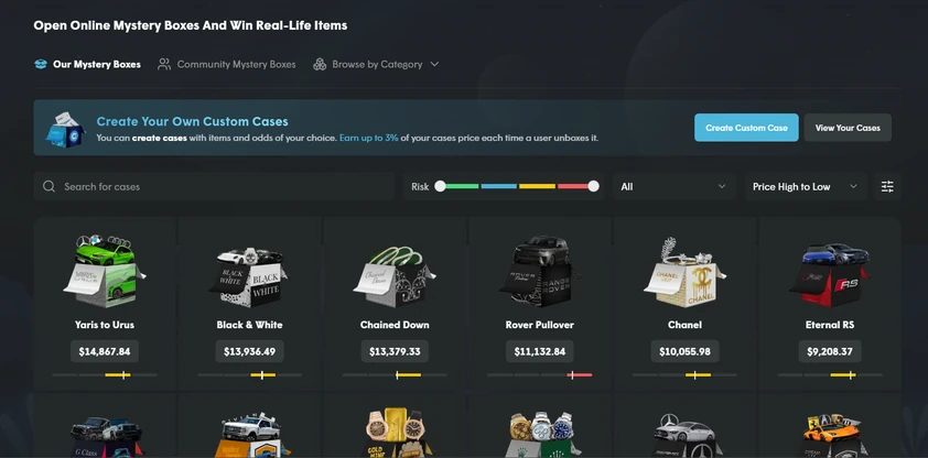 Cases.gg Mystery Boxes Cases.gg Mystery Boxes