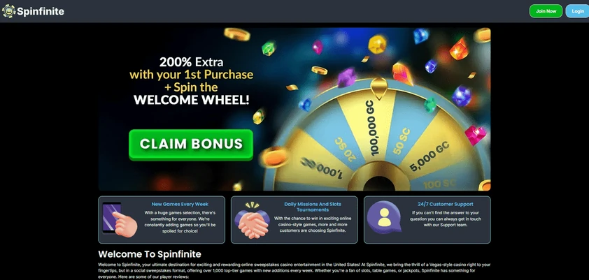 Spinfinite Homepage Spinfinite Homepage