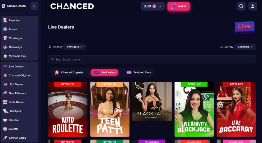 Chanced Live Dealer