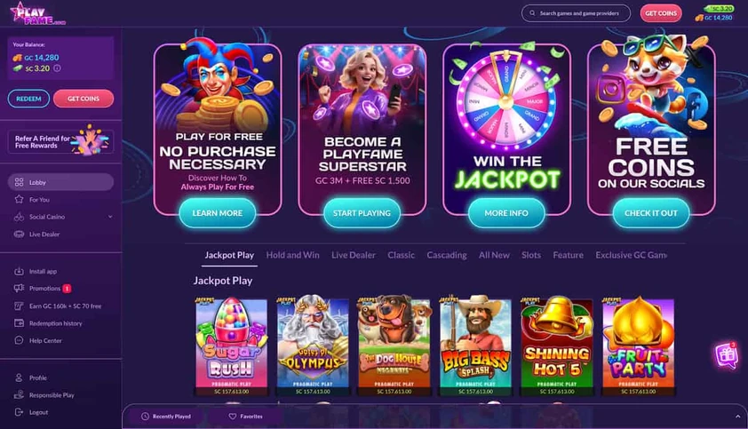 Playfame Lobby