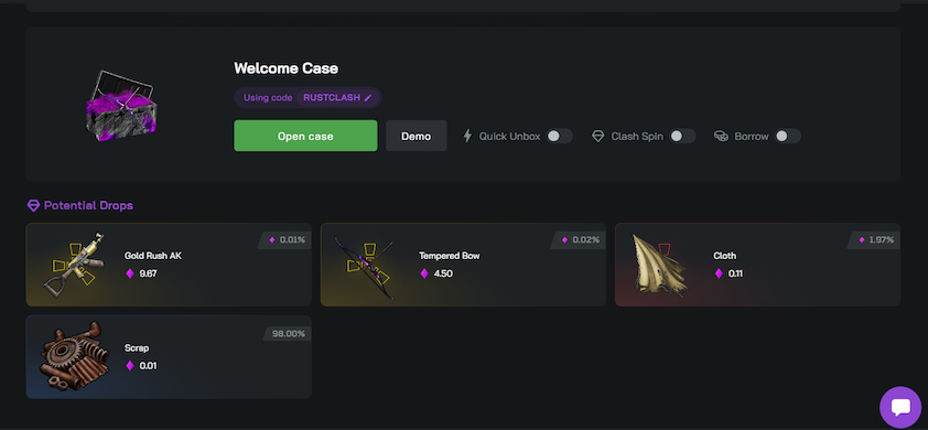 RustClash Bonus Code