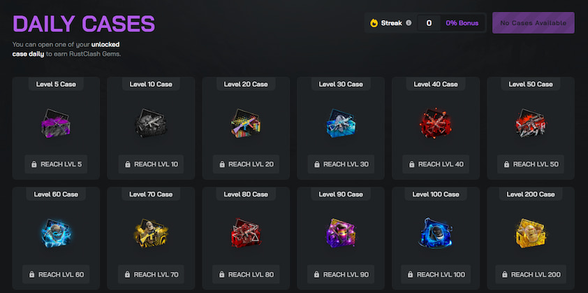 RustClash Daily Cases