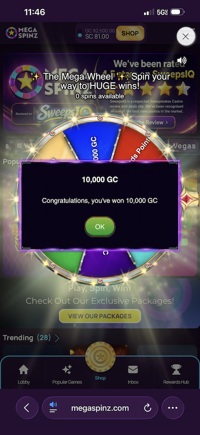 Mega win