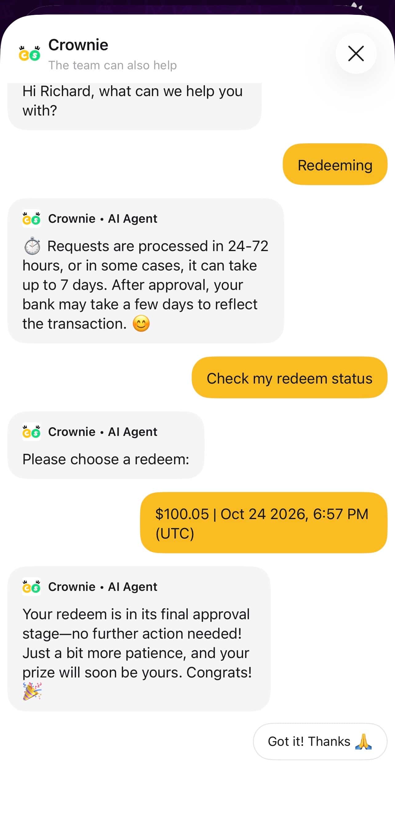 Customer Support