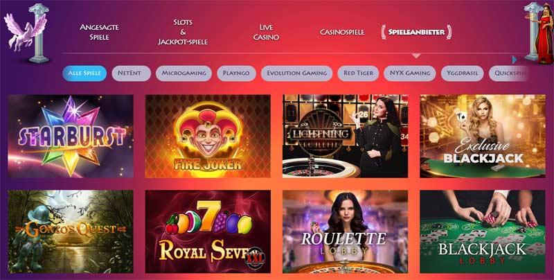 Casino-Gods-spieleangebot