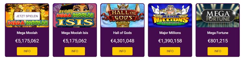 no bonus casino jackpots