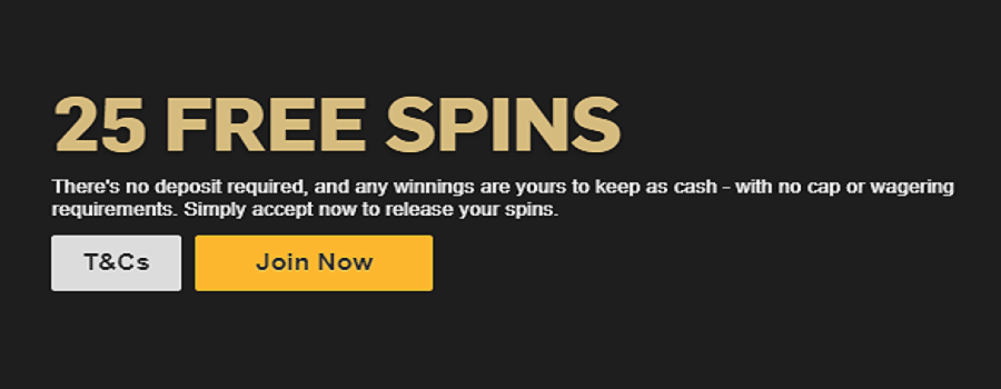 betfair casino 25 free spins