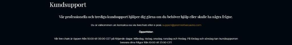 Premier Live Casino Bonus