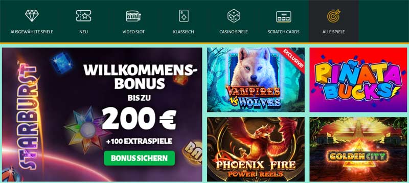 Billion-Casino-Spieleauswahl
