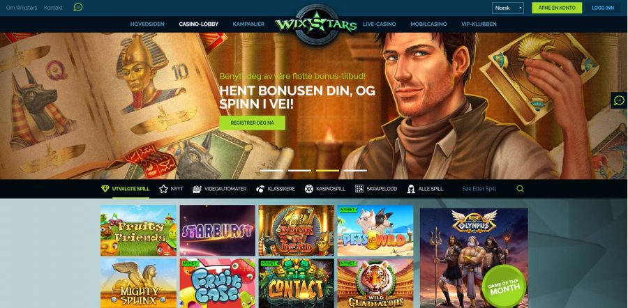 Wixstars Casino Norske Spilleautomater Spilleautomat Review Omtale Casino Review WixStars