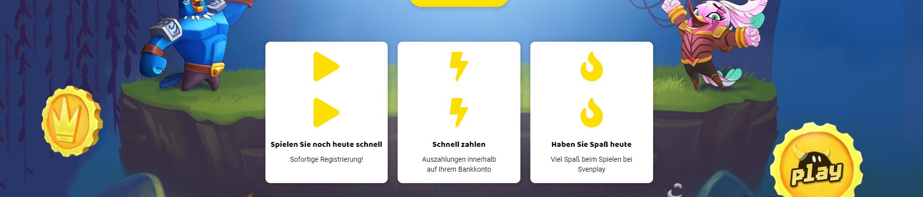 SvenPlay - schnelles Casino ohne Konto