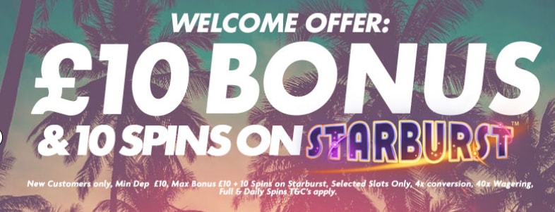 Welcome Bonus - Sunset Spins casino
