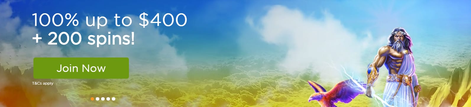 Casino.com Welcome Package Screenshot
