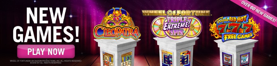 Harrahs Casino new games banner