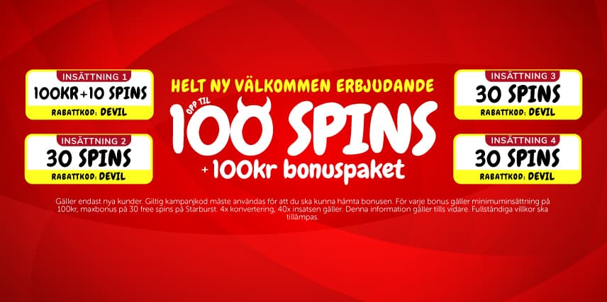 Slots Devil Välkomstpaket