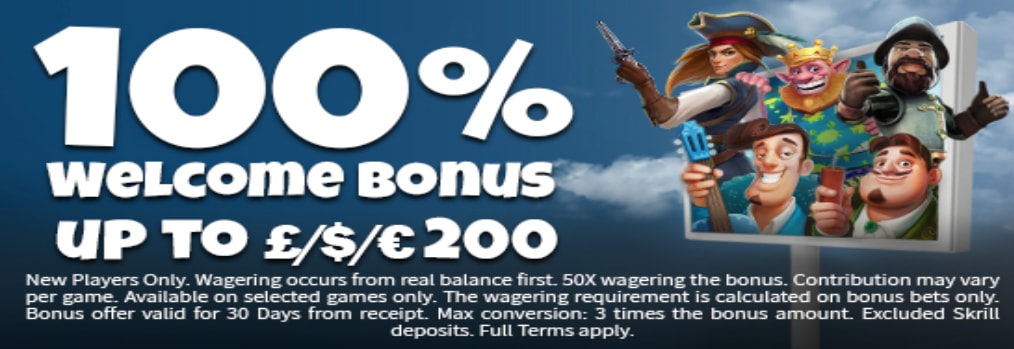 Lucks Casino Welcome Offer Screenshot