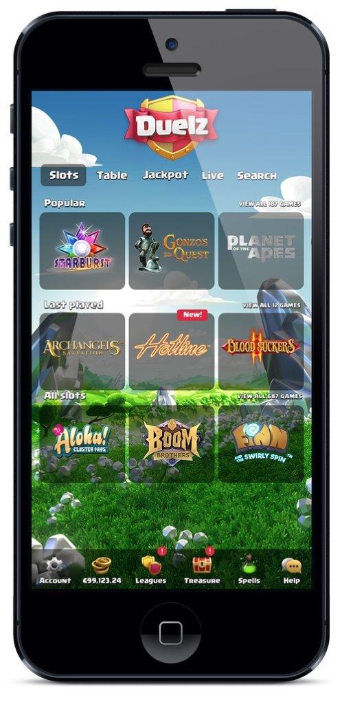 Duelz Casino Mobilen