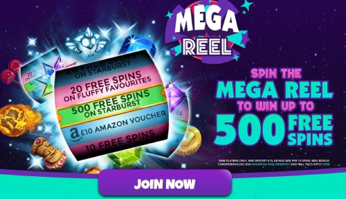 Mega Reel Casino bonus