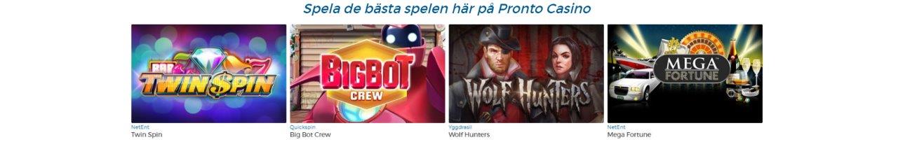 Pronto Casino Spel