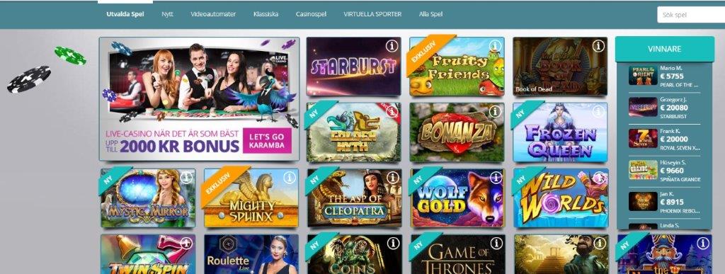 bild på karamba casino hemsida 4