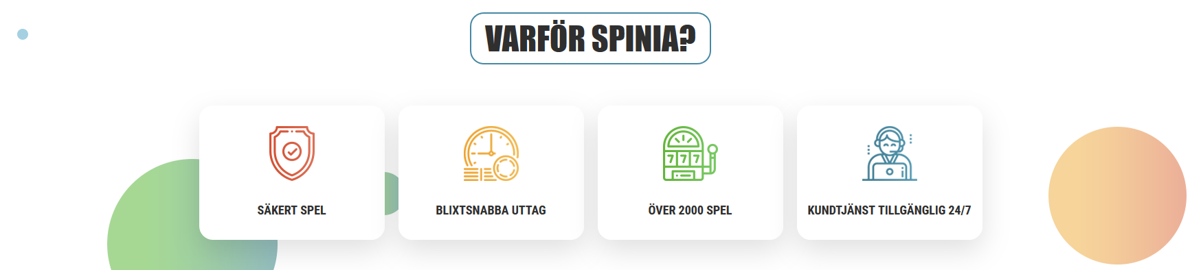 Spinia Casino Bonus