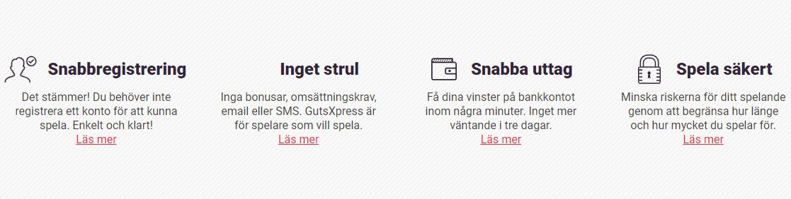 gutsxpress svenskt casino och information