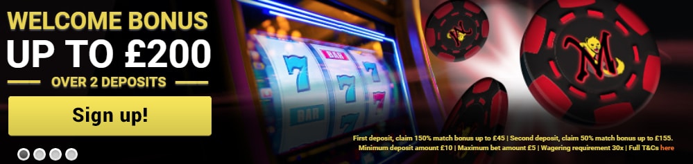 Mongoose Casino Welcome Bonus Banner