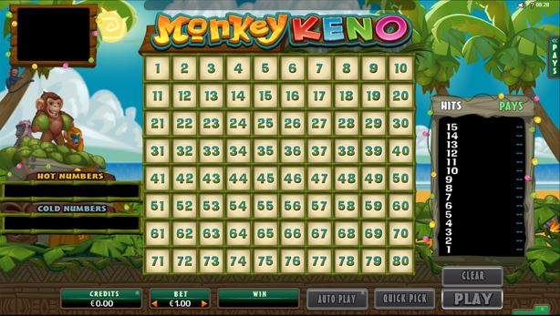 Monkey Keno von Quickfire