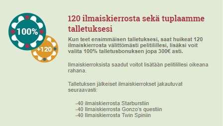 Suomi kasino bonus