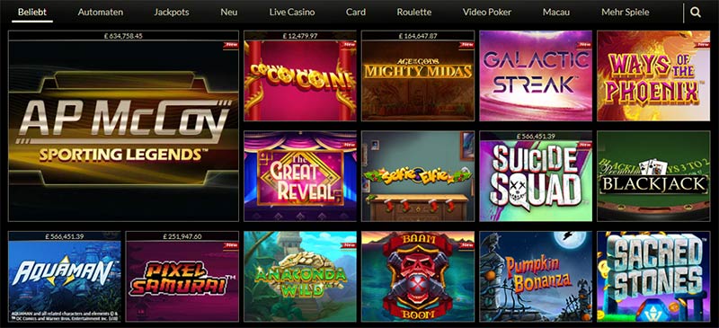 Eurogrand-Casino-Spiele