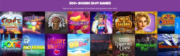Kozmo Casino Spieleauswahl
