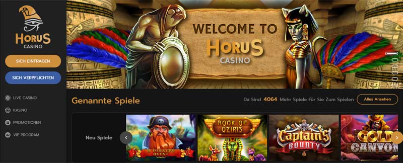 Horus-Casino-Lobby