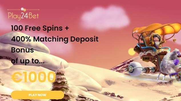 Play24Bet Casino Lading Page Welcome Bonus