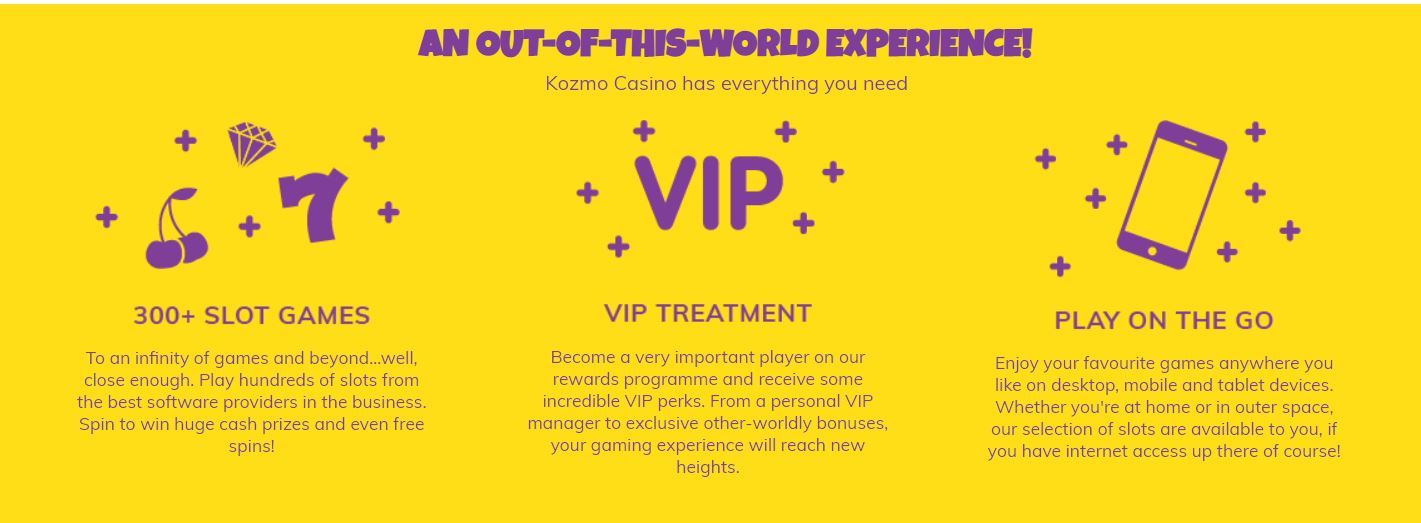 kozmo casino VIP