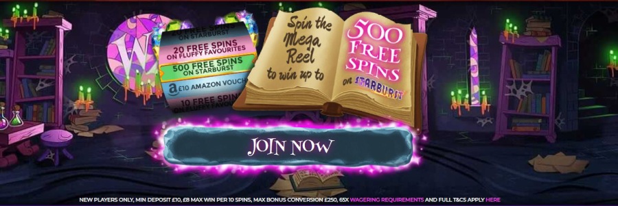 wizard slots welcome bonus