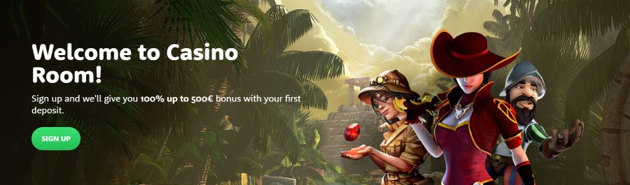 Casino Room welcome banner