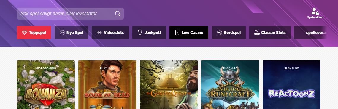 gutsxpress casino spel och bonusfunktioner
