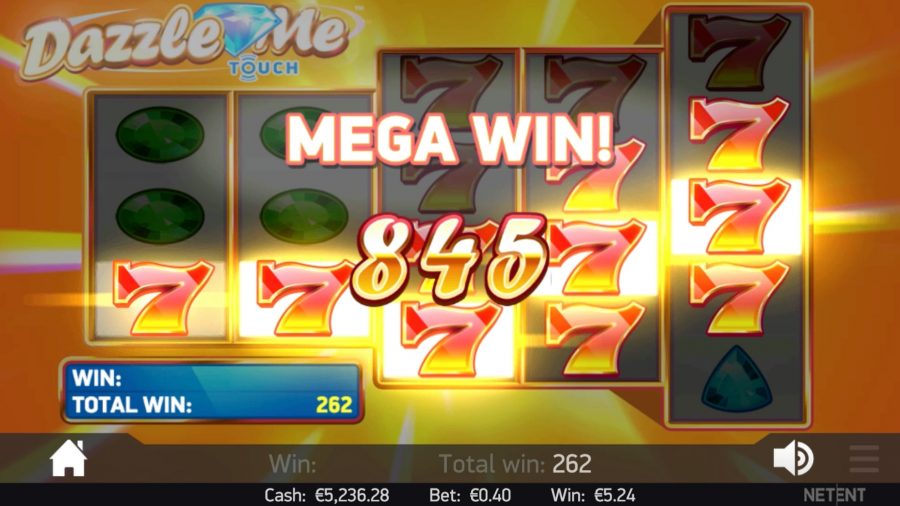 Dazzle Me NetEnt Slot Review Spilleautomat Omtale Big Win Mega Win Slot Machine Online Casino Bonus Freespins Lucky