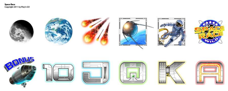 Space Race symboler play n go