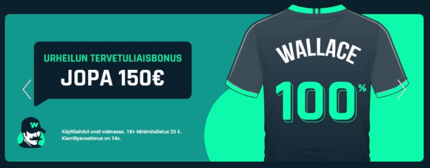Wallacebet vedonlyöntibonus